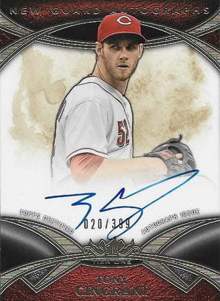 Tony Cingrani Autographed Topps Tier 1 Card #20/399