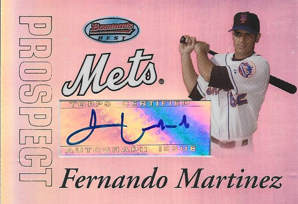 Fernando Martinez Autographed Bowman's Best Card