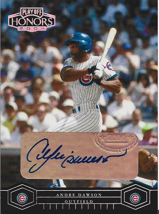 Andre Dawson Autographed Playoff Card #44/100