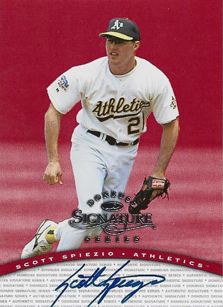 Scott Spiezio Autographed Donruss Signature Series Card