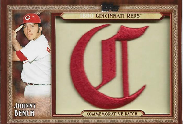 Johnny Bench Topps Patch Card