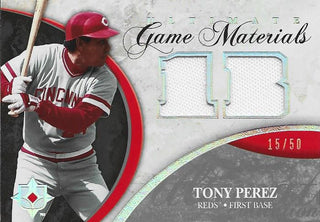 Tony Perez Upper Deck Jersey Card #15/50