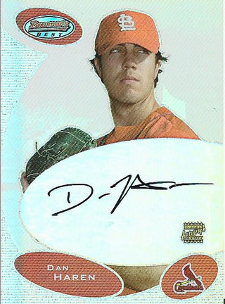 Dan Haren Autographed Bowman Best Card