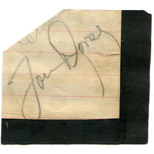 Tommy Dorsey Autographed Cut