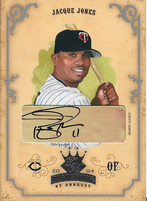 Jacque Jones Autographed Diamond Kings Card #3/10