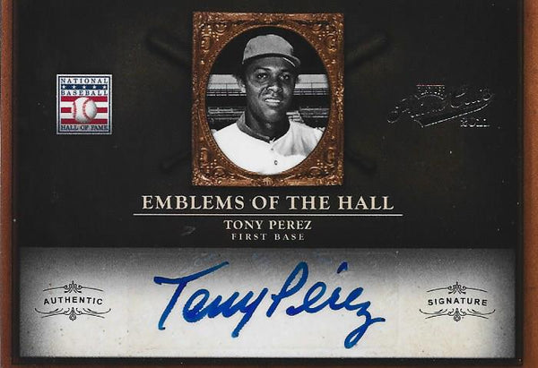 Tony Perez Autographed Playoff Card