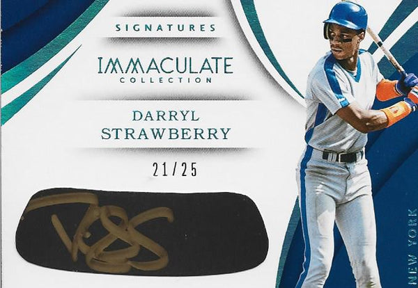 Darryl Strawberry Autographed 2018 Panini Card #21/25