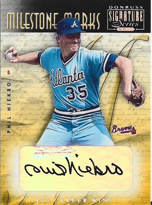 Phil Nierko 2001 Autographed Donruss Signature Series Card #206/300