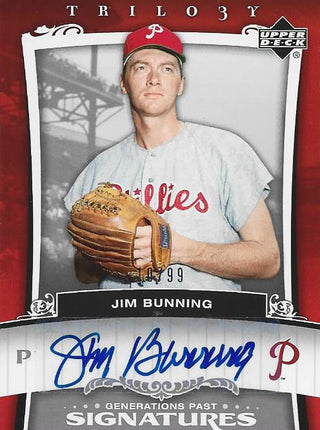 Jim Bunning 2005 Autographed Upper Deck Card