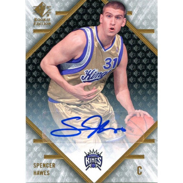 Spencer Hawes Autographed 2007-2008 Upper Deck SP Card