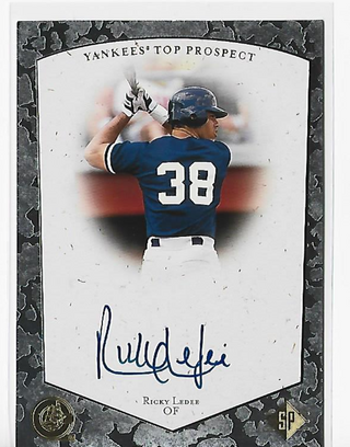 Ricky Ledee Upper Deck SP Top Prospects #RL Autograph Card