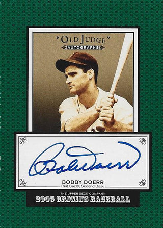 Bobby Doerr 2005 Autographed Upper Deck Card