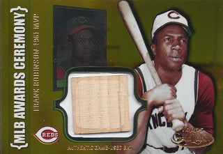 Frank Robinson 2002 Topps Gold Label Bat Card