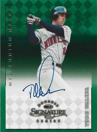 Todd Walker Autographed Donruss Signature Series 1998 Card