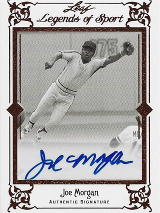 Joe Morgan Autographed Leaf Card