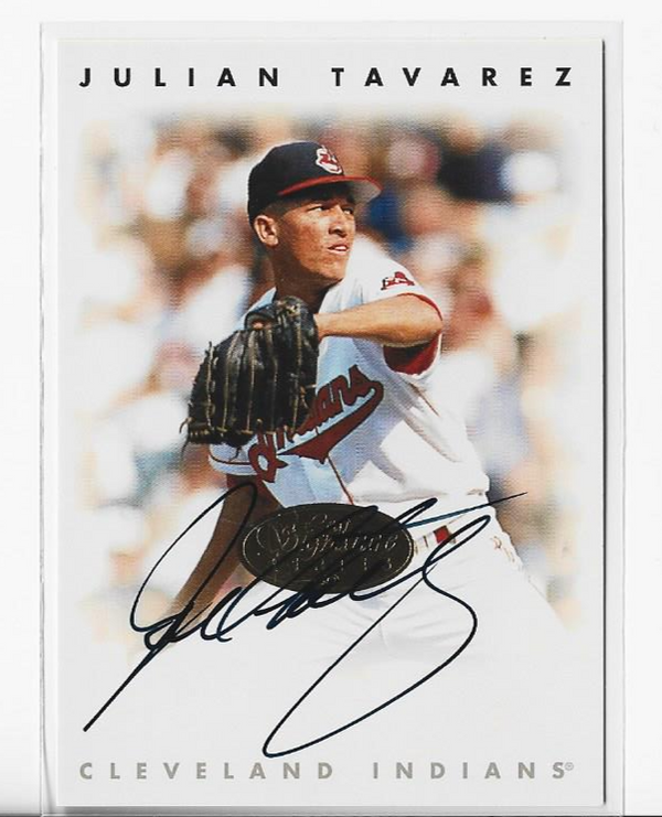 Julian Tavarez 1996 Donruss Leaf Signature Series Bronze Auto Card