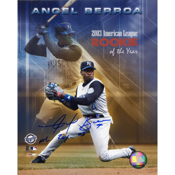 Angel Berroa AL ROY 03 Autographed 8x10 Photo