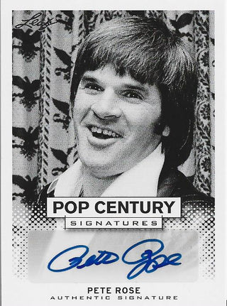 Pete Rose Autographed Pop Century Signatures Card