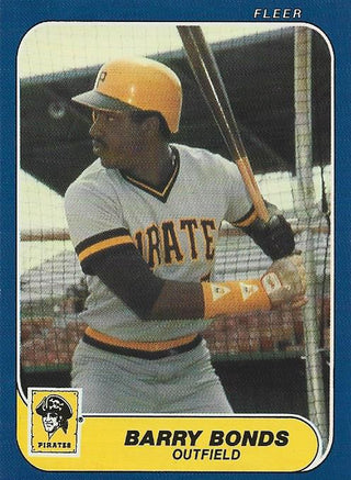 Barry Bonds 1986 Fleer Card