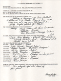 Gus Suhr Autographed Hand Filled Out Survey Page (JSA)