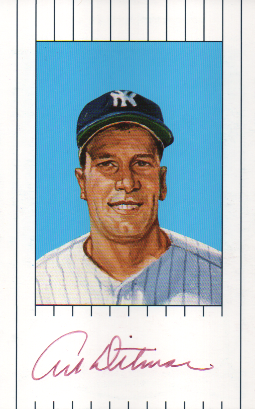 Art Ditmar Autographed 1961 New York Yankees Ron Lewis Card