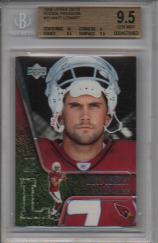 Matt Leinart 2006 Upper Deck Rookie Card (BVG)