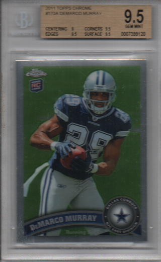 DeMarco Murray 2011 Topps Chrome Rookie Card (BVG)