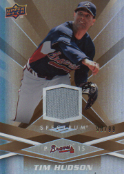 Tim Hudson 2009 Upper Deck Spectrum Jersey Card