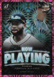 Yordan Alvarez 2020 Donruss Now Playing Card