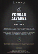 Yordan Alvarez 2020 Donruss Now Playing Card