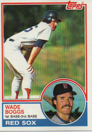 Wade Boggs 1983 Topps Card