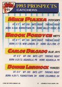 Mike Piazza, Carlos Delgado & Others 1993 Topps Rookie Card