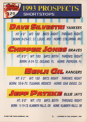 Chipper Jones & Others 1993 Topps Rookie Card