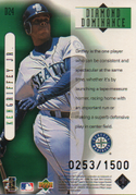 Ken Griffey Jr. 1999 Upper Deck Black Diamond Dominance Card