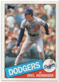 Orel Hershiser 1985 Topps Card