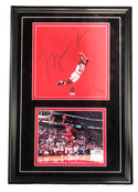 Michael Jordan Framed 16x24 Autographed Cut (Upper Deck)