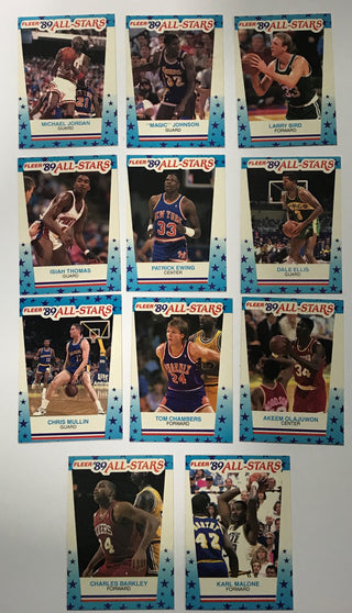 1989-90 Fleer Basketball Complete Set with Stickers