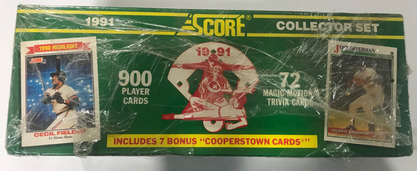 1991 Score Baseball Collectors Set Hobby Box Partially Factory Sealed