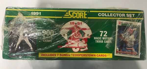 1991 Score Baseball Collectors Set Hobby Box Partially Factory Sealed