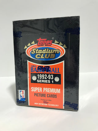 1992-93 Topps Stadium Club Series 1 Hobby Box Factory Sealed