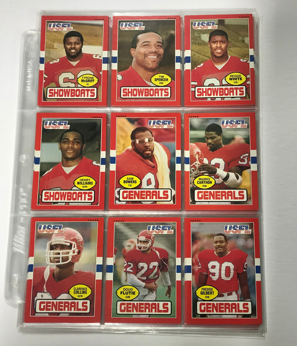 1985 Topps USFL Football Complete Near Mint Set