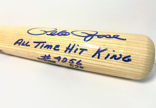 Pete Rose "All Time Hit King 4256" Autographed Louisville Slugger Bat (JSA)