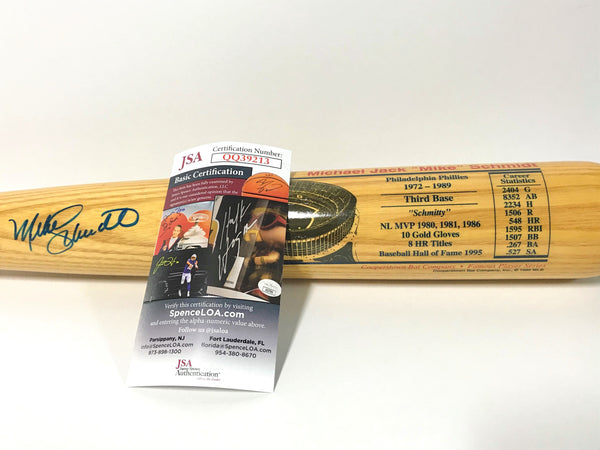 Mike Schmidt Autographed Cooperstown Bat (JSA)