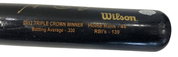 Miguel Cabrera Autographed Laser Engraved Stat Sam Bat