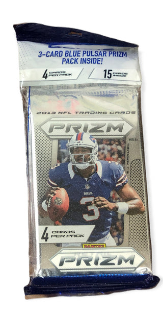 2013 Prizm Football Fat Packs 3-Card Blue Pulsar Prizm