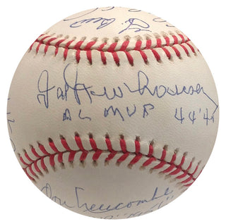 American League & National League MVP Winners Autographed Baseball (PSA)