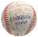 American League & National League MVP Winners Autographed Baseball (PSA)