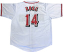 Pete Rose "4256" Autographed Cincinnati Reds Jersey (FIterman)