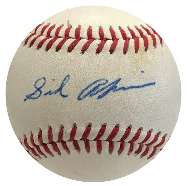 Sid Akins Autographed Atlanta Braves Logo Baseball (JSA)