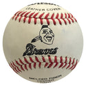 Sid Akins Autographed Atlanta Braves Logo Baseball (JSA)